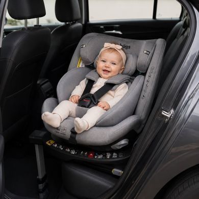 Bugs Axis 360&deg; Cloud Grey &ndash; i-Size, ISOFIX, 0&ndash;36 кг, поворот 360&deg;
