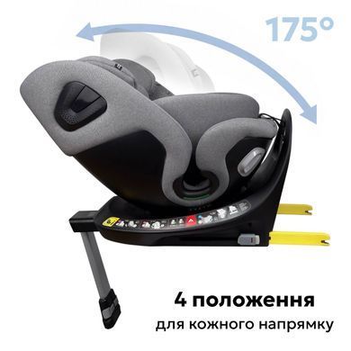 Bugs Axis 360&deg; Cloud Grey &ndash; i-Size, ISOFIX, 0&ndash;36 кг, поворот 360&deg;