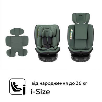 Автокрісло Bugs Aera 360&deg; Forest Pine &ndash; i-Size, ISOFIX, 0&ndash;36 кг, поворот 360&deg;