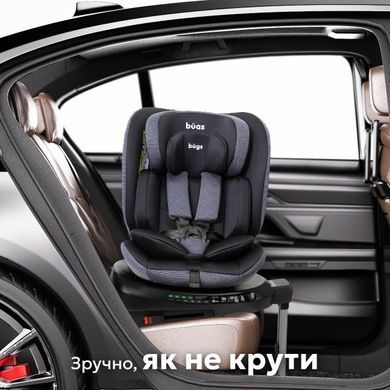 Автокрісло Bugs Aera 360&deg; Shadow Grey &ndash; i-Size, ISOFIX, 0&ndash;36 кг, поворот 360&deg;