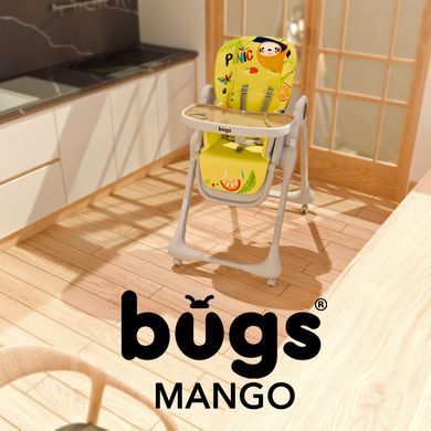 Стілець для годування Bugs Mango &ndash; 0-36 міс, 0&ndash;15 кг, положення 180&deg;