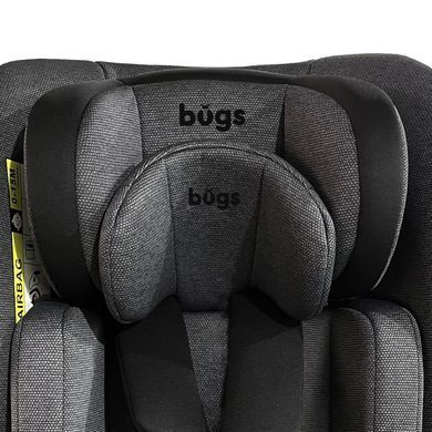 Автокрісло Bugs Aera 360&deg; Iron Grey &ndash; i-Size, ISOFIX, 0&ndash;36 кг, поворот 360&deg;